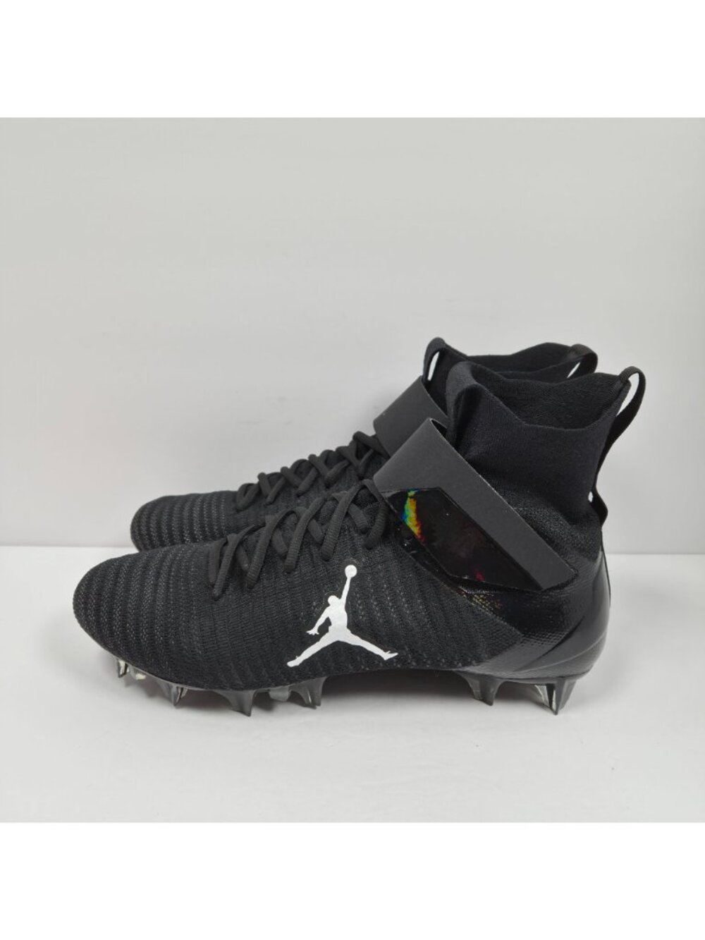 Air Jordan Alpha Menace Elite 2 Men's Black Football Cleats CV1664-003 US Sz 12 - Picture 2 of 8